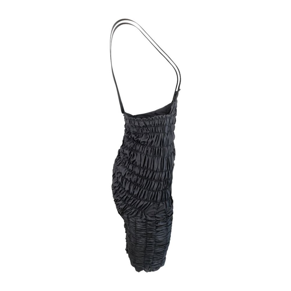 Comme Des Garçons Black Ruched Suspender Dress Circa 1989 - Picture 3 of 5